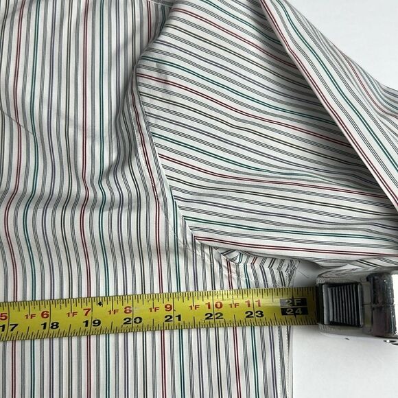 Paul Smith London Cotton Shirt Button Down White Striped Made in Italy 16,5 (42) - Picture 13 of 13